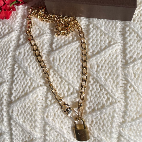 Authentic Louis Vuitton Lock with Chain Necklace - Picture 4 of 6